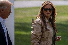 President Trump And Wife Depart White House For Texas - Washington