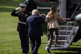 President Trump And Wife Depart White House For Texas - Washington