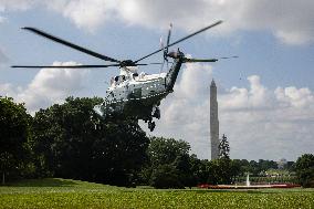 President Trump And Wife Depart White House For Texas - Washington