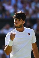 Wimbledon - Semi Final Round - Carlos Alcaraz v Taylor Fritz