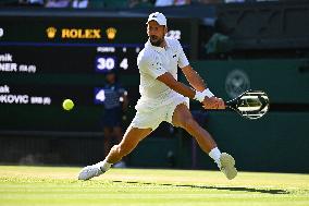 Wimbledon - Semi Final Round - Jannik Sinner vNovak Djokovic