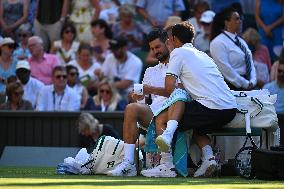 Wimbledon - Semi Final Round - Jannik Sinner vNovak Djokovic