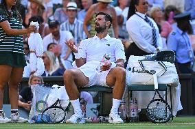 Wimbledon - Semi Final Round - Jannik Sinner vNovak Djokovic
