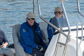 King Juan Carlos Enjoys A Day At The Regatta - Sanxenxo