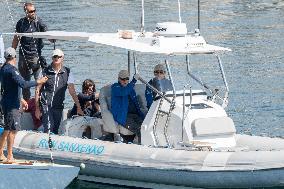 King Juan Carlos Enjoys A Day At The Regatta - Sanxenxo