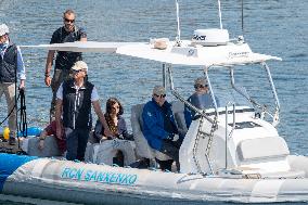 King Juan Carlos Enjoys A Day At The Regatta - Sanxenxo