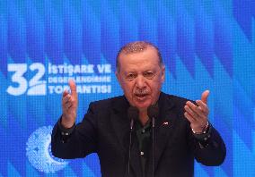 President Erdogan At 32nd Consultation and Evaluation Meeting - Ankara