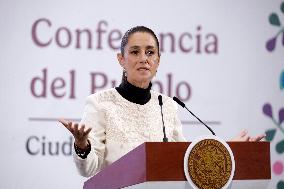 President Claudia Sheinbaum Holds Briefing - Mexico
