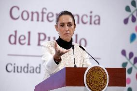 President Claudia Sheinbaum Holds Briefing - Mexico