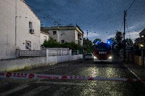 Rainfall Caused By The Storm In The Province Of Barcelona