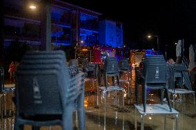 Rainfall Caused By The Storm In The Province Of Barcelona