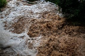 Rainfall Caused By The Storm In The Province Of Barcelona
