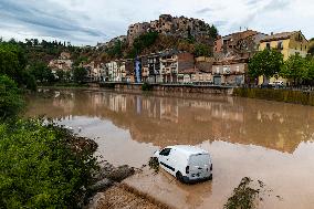 Rainfall Caused By The Storm In The Province Of Barcelona