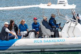 King Juan Carlos Goes Sailing With Infanta Elena - Sanxenxo