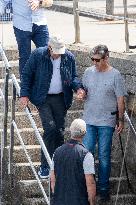 King Juan Carlos Goes Sailing With Infanta Elena - Sanxenxo