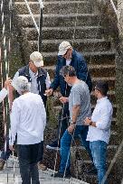 King Juan Carlos Goes Sailing With Infanta Elena - Sanxenxo