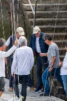 King Juan Carlos Goes Sailing With Infanta Elena - Sanxenxo