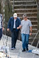 King Juan Carlos Goes Sailing With Infanta Elena - Sanxenxo