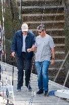 King Juan Carlos Goes Sailing With Infanta Elena - Sanxenxo