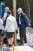 King Juan Carlos Goes Sailing With Infanta Elena - Sanxenxo