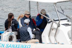 King Juan Carlos Goes Sailing With Infanta Elena - Sanxenxo