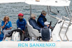 King Juan Carlos Goes Sailing With Infanta Elena - Sanxenxo