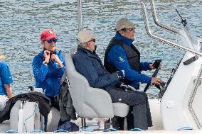 King Juan Carlos Goes Sailing With Infanta Elena - Sanxenxo