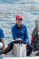 King Juan Carlos Goes Sailing With Infanta Elena - Sanxenxo
