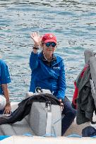 King Juan Carlos Goes Sailing With Infanta Elena - Sanxenxo