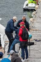 King Juan Carlos Goes Sailing With Infanta Elena - Sanxenxo