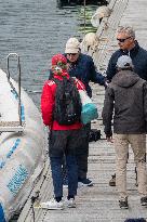 King Juan Carlos Goes Sailing With Infanta Elena - Sanxenxo