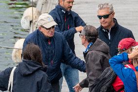 King Juan Carlos Goes Sailing With Infanta Elena - Sanxenxo