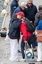 King Juan Carlos Goes Sailing With Infanta Elena - Sanxenxo