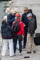 King Juan Carlos Goes Sailing With Infanta Elena - Sanxenxo