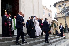 Pope Leo XIV Leads Sunday Mass In Castel Gandolfo