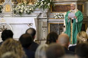 Pope Leo XIV Leads Sunday Mass In Castel Gandolfo