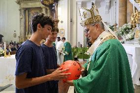 Pope Leo XIV Leads Sunday Mass In Castel Gandolfo