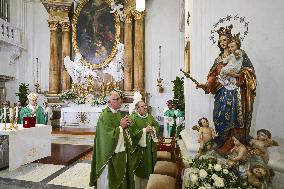 Pope Leo XIV Leads Sunday Mass In Castel Gandolfo