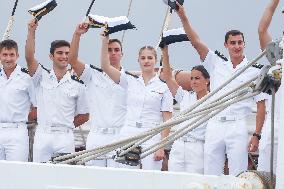 Princess Leonor Ends Her Training Cruise - Marin