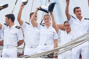 Princess Leonor Ends Her Training Cruise - Marin