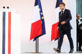 French President Meets the Armed Forces - Paris
