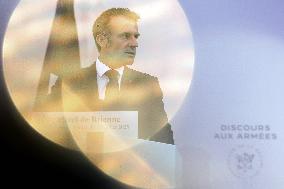 French President Meets the Armed Forces - Paris