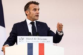 French President Meets the Armed Forces - Paris