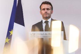 French President Meets the Armed Forces - Paris