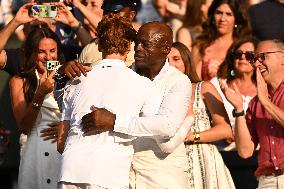 British Music Legend Seal Celebrates Jannik Sinner - Wimbledon 2025