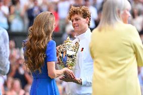 Jannik Sinner Wins His First Wimbledon Trophy - UK