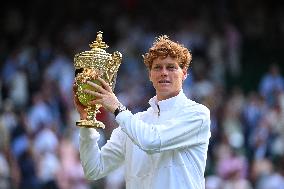 Jannik Sinner Wins His First Wimbledon Trophy - UK
