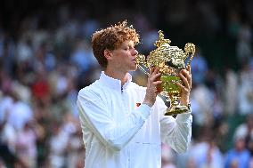 Jannik Sinner Wins His First Wimbledon Trophy - UK