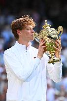 Jannik Sinner Wins His First Wimbledon Trophy - UK