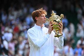 Jannik Sinner Wins His First Wimbledon Trophy - UK